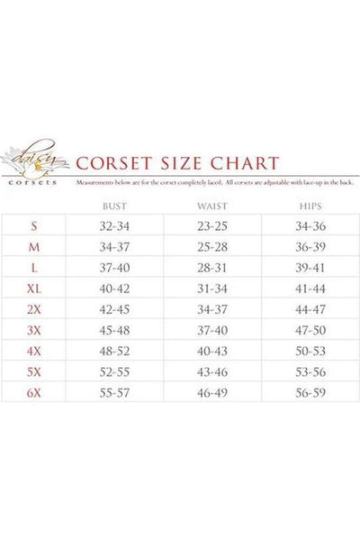 Top Drawer Dark Red Velvet & Beaded Steel Boned Overbust Corset - Daisy Corsets