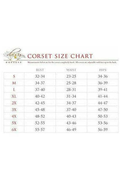 Top Drawer Pink Burlesque Underwire Curvy Cut Waist Cincher Corset - Daisy Corsets