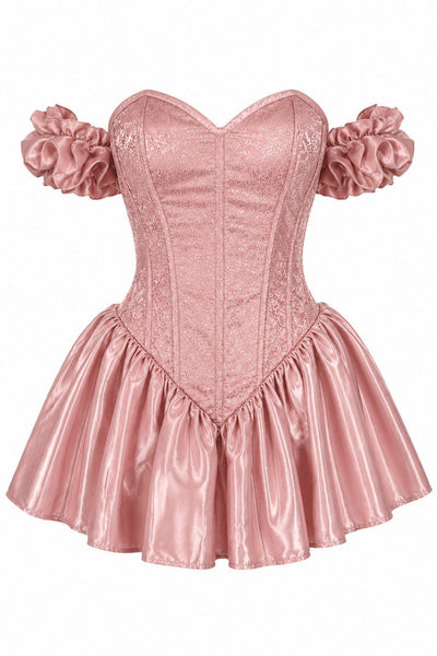 Top Drawer Pretty In Pink Witch Steel Boned Corset Dress - Daisy Corsets