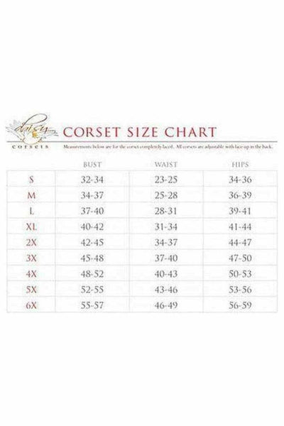 Top Drawer Rainbow Glitter PVC Steel Boned Underbust Corset w/Lace - Up Front - Daisy Corsets