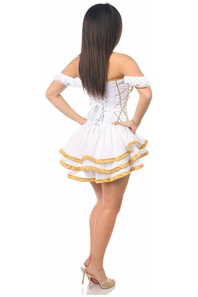Top Drawer Steel Boned Greek Goddess Corseted Dress - Daisy Corsets