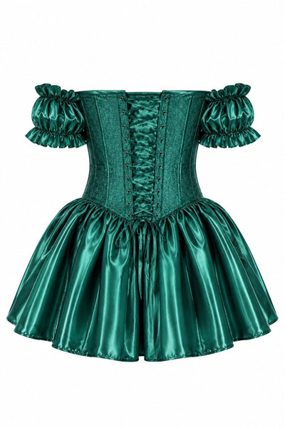 Top Drawer Toxic Ivy Enchantress Steel Boned Corset Dress - Daisy Corsets