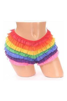 Rainbow Mesh Ruffle Panty - Daisy Corsets
