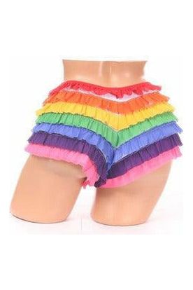 Rainbow Mesh Ruffle Panty - Daisy Corsets