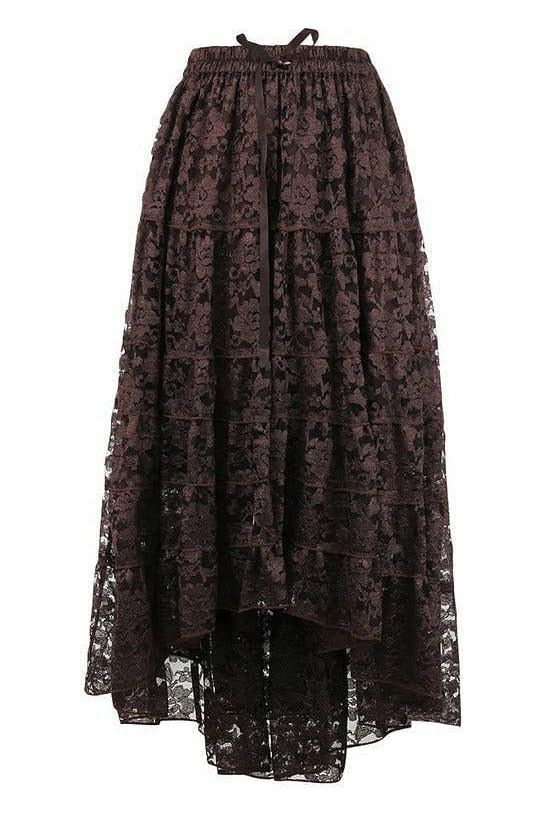Brown Lace Skirt - Daisy Corsets