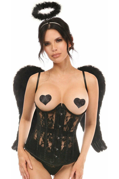 Lavish 3 PC Sexy Daring Dark Angel Corset Costume - Daisy Corsets