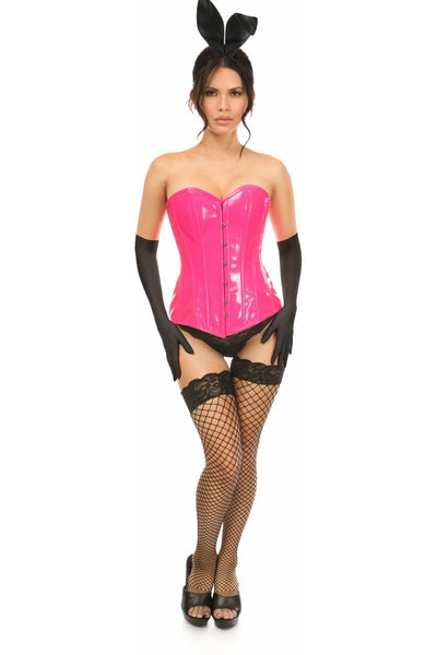 Lavish 4 PC Pink Patent Bunny Corset Costume - Daisy Corsets