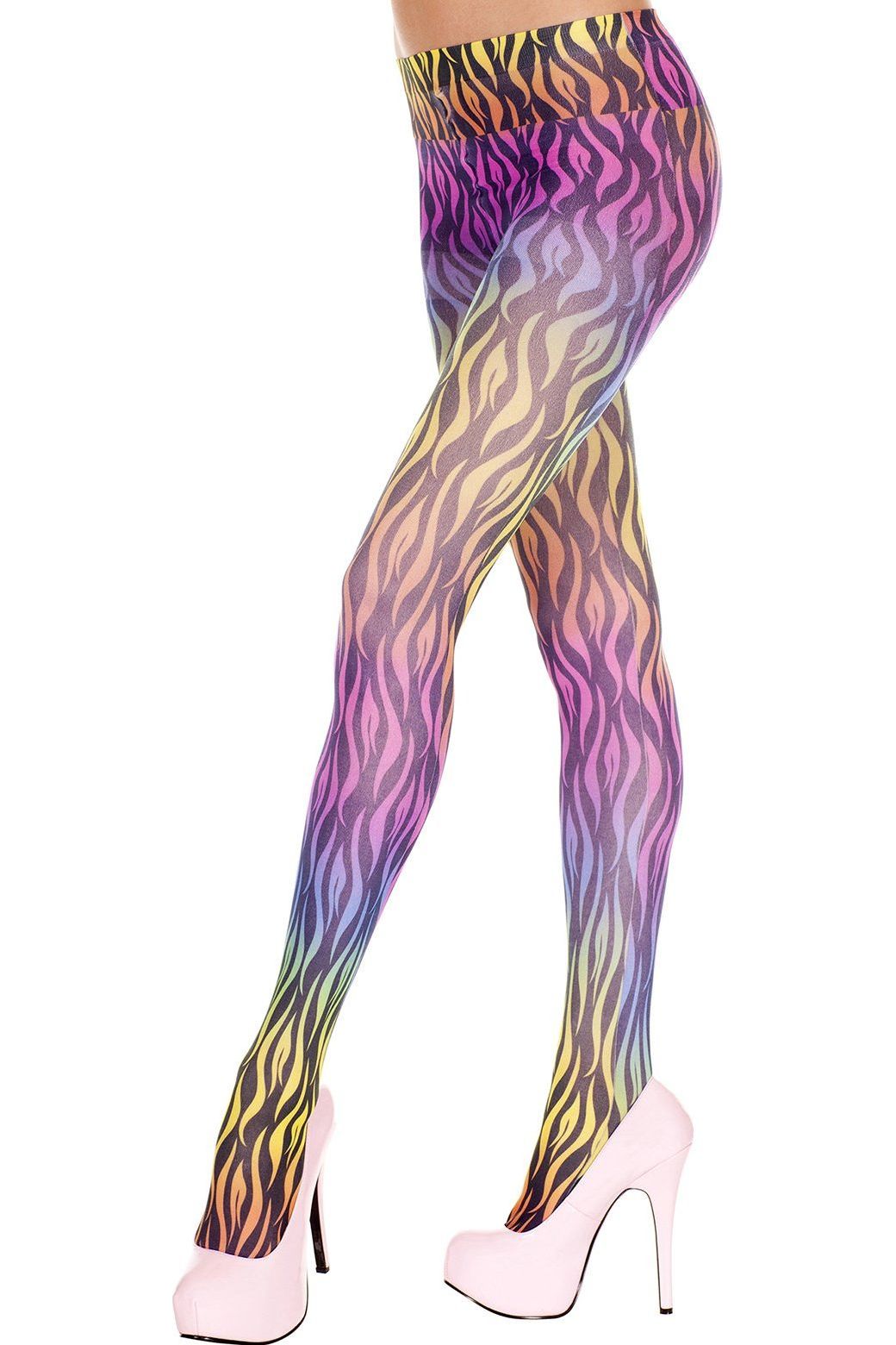 Rainbow Printed Tights Stockings