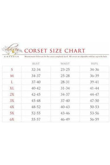 Top Drawer 4 PC Premium Sequin Angelic Corset Costume - Daisy Corsets
