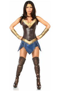 Top Drawer 3 PC Premium Warrior Woman Costume - Daisy Corsets