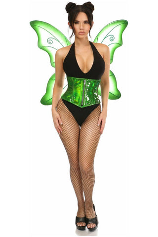 Top Drawer 2 PC Green Pixie Fairy Corset Costume - Daisy Corsets