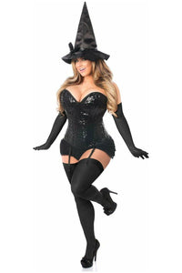 Top Drawer 4 PC Sequin Witch Corset Costume - Daisy Corsets