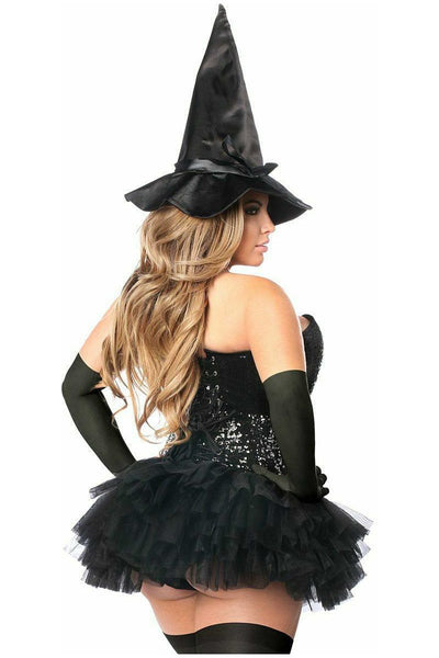 Top Drawer 4 PC Sexy Witch Corset Costume - Daisy Corsets