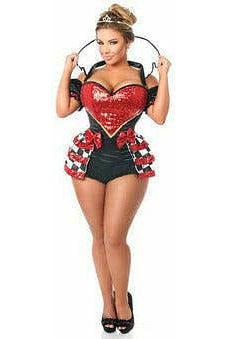Top Drawer 6 PC Royal Red Queen Corset Costume - Daisy Corsets